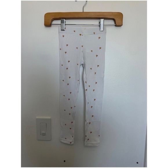 Other - Mirellie Leaf Print Lounge Pants – White – Girls Size 8 Years – NWT